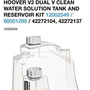 Hoover Water Solution Tank